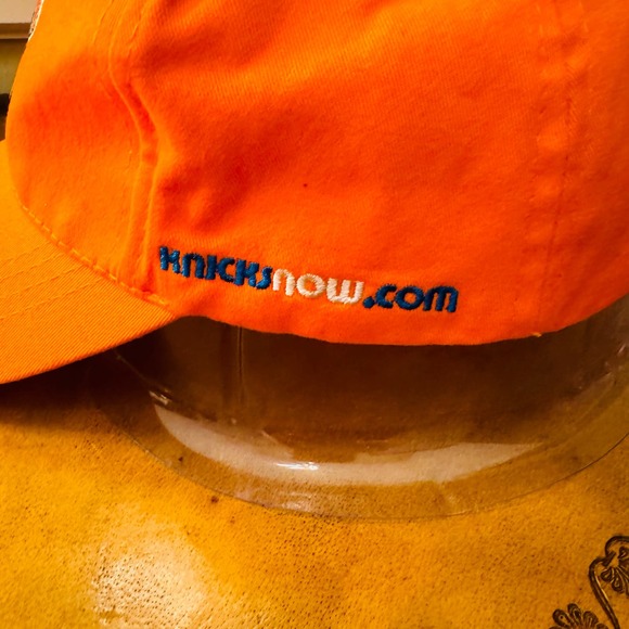 NBA New York Knicks Basketball Hat Strapback Foot Locker Baseball Cap Orange NEW - Picture 4 of 8